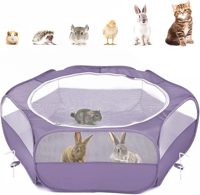 Pawaboo Small Animals Playpen, Waterproof Small Pet Cage Tent by Pawaboo