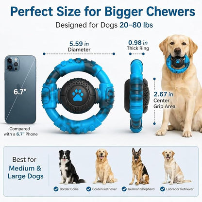 Pamlulu Tough Dog Toys for Aggressive Chewers, Indestructible Dog Toy for Large - Image 3