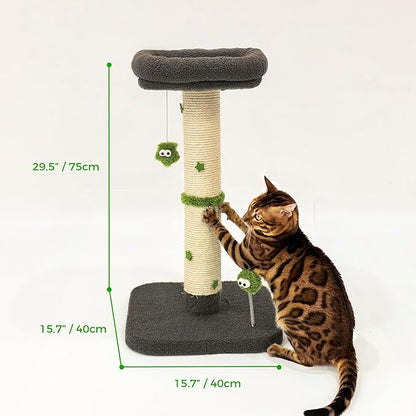 TinyBeast 29.5" Cat Tower with Scratching Post, 4-in-1 Natural Sisal Cat - Image 6