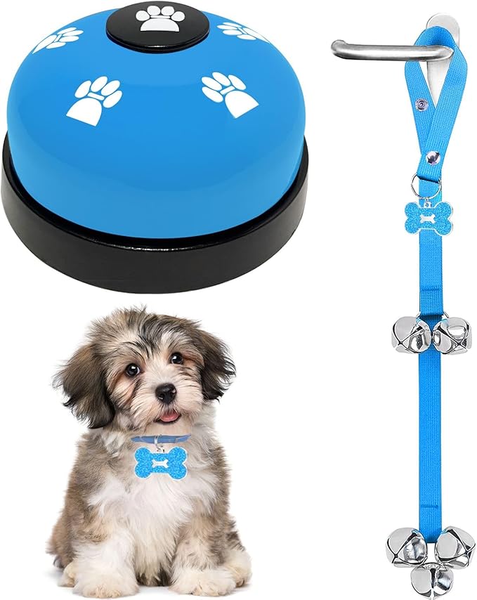 2 Pack Dog Bells, Puppy Potty Training Bell Dog Doorbell Potty Train Dog Bell by KEXIAVA