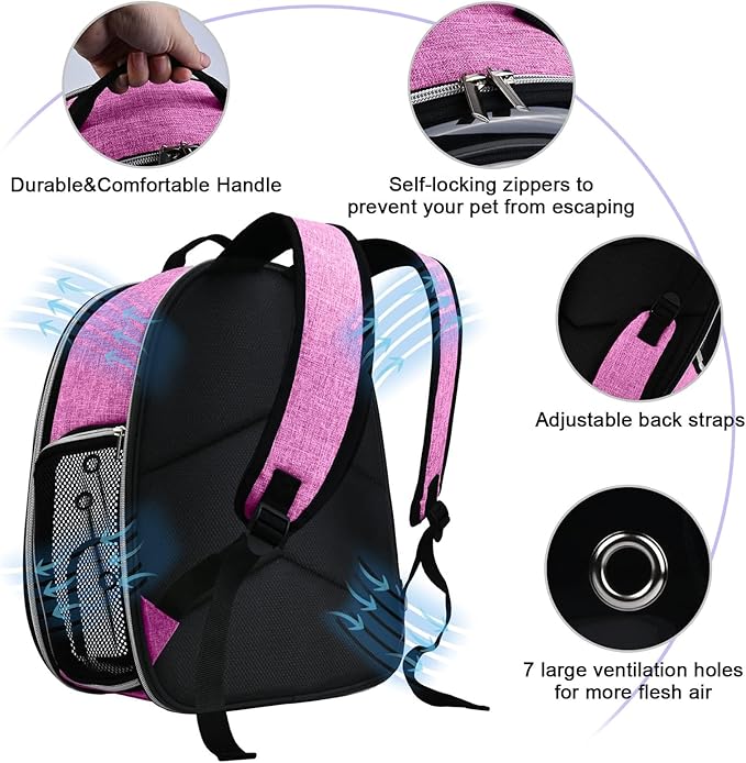 BAGLHER Cat Carrier Backpack Bubble - Image 5