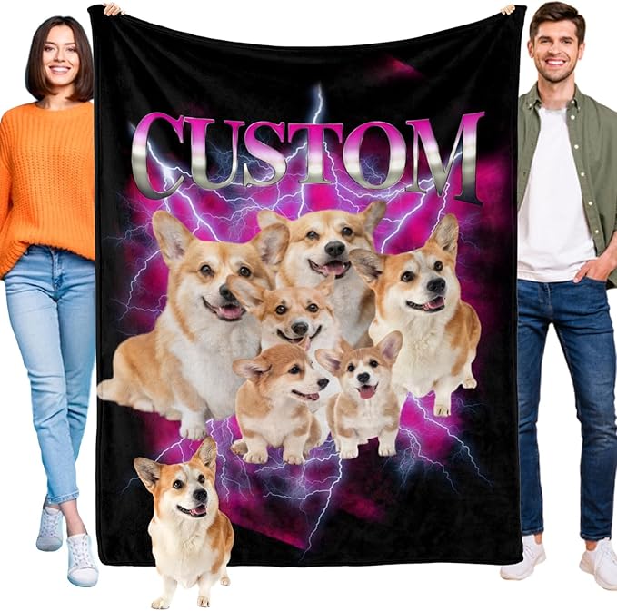 M YESCUSTOM Custom Dog Blanket by MYESCUSTOM