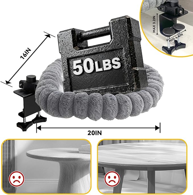 20"x16" Rotatable Foldable Cat Desk Bed - Image 6