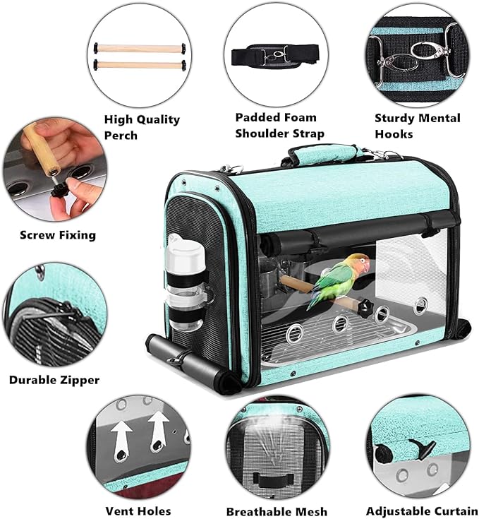 Bird Carrier Bag Bird Travel Cage - Image 2