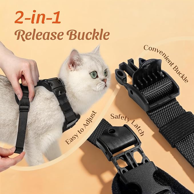 Dooradar Cat Harness and Leash Set, Escape Proof Soft - Image 5