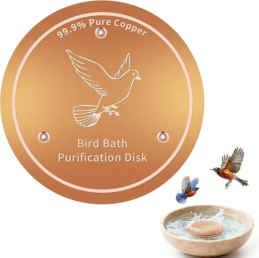 Bird Bath Copper Discs by Unknown