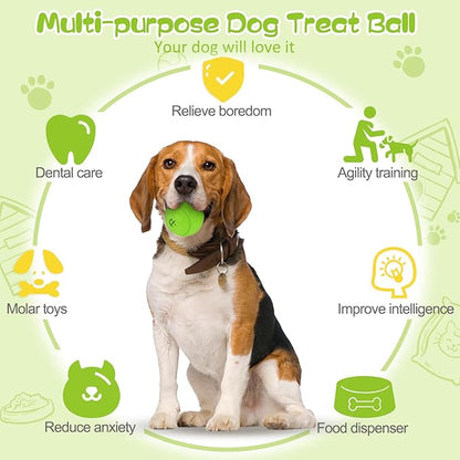 HIPPIH Indestructible Squeaky Dog Toys, Interactive Dog Balls 2 Pack, Dog Chew - Image 4
