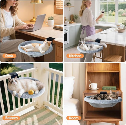 L&W BROS.Cat Desk Bed – Supports Up to 50 lbs, Comfortable Cat Perch - Image 7