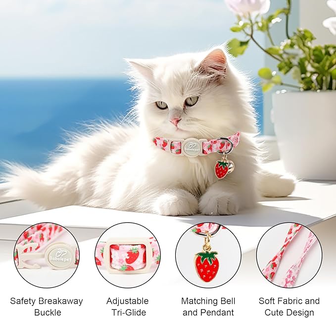 2 Pack Pink Cat Collars - Image 3
