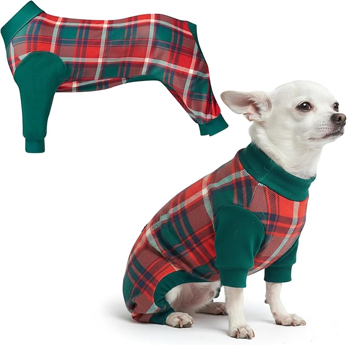 Spark Paws Dog Christmas Pajama, Dog Recovery Suit Male, Ultra-Soft and 4-Way by SparkPaws