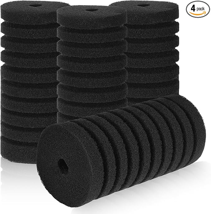 AQQA Replacement Aquarium Filter Sponge 4 Pack by AQQA