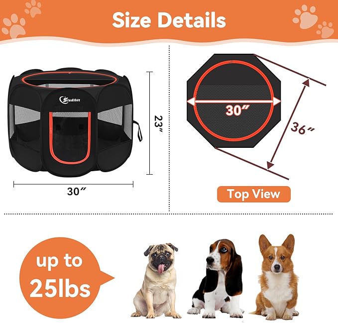 Siedihit Dog Playpen, Puppy Pet Playpens Indoor - Image 6