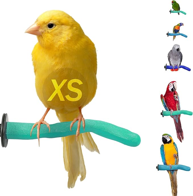Sweet Feet & Beak Safety Pumice Bird Perch, X-Small 1/2" X 6", Lightweight by SweetFeetBeak