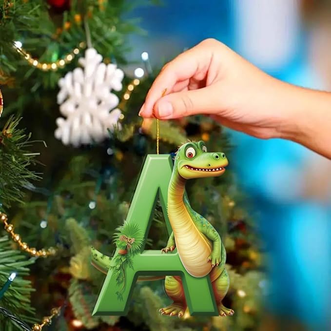 14 Pcs Christmas Dinosaur Ornaments Xmas Tree Decorations Acrylic Hanging - Image 5