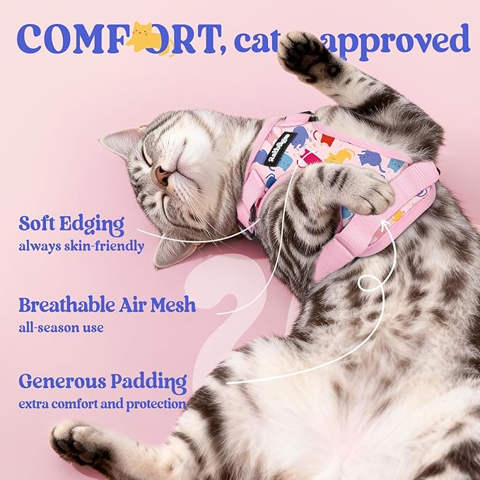 rabbitgoo Cat Harness and Leash Set, Escape Proof Kitten Harness - Image 4