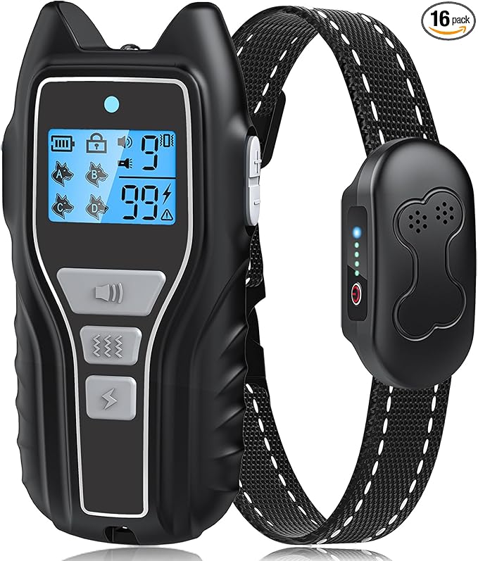 Dog Training Collar with Remote, Waterproof IPX7 E Collar by Asrcs