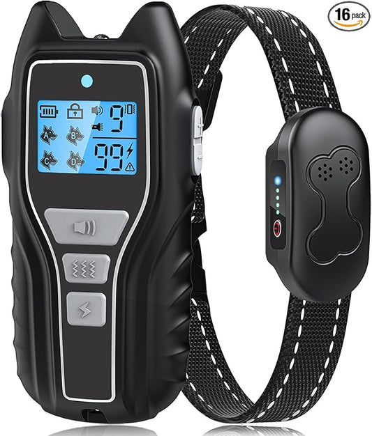 Dog Training Collar with Remote, Waterproof IPX7 E Collar by Asrcs