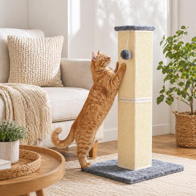 Cat Scratching Post for Large Indoor Cats & Kittens, Cat Scratcher - Image 7