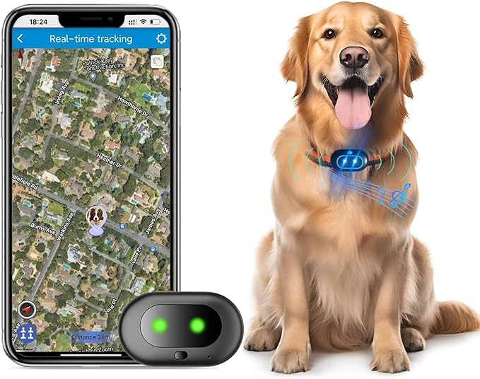 Dog GPS Tracker with Health Monitoring: Real-Time Pet Tracker Collar Attachment - Image 7