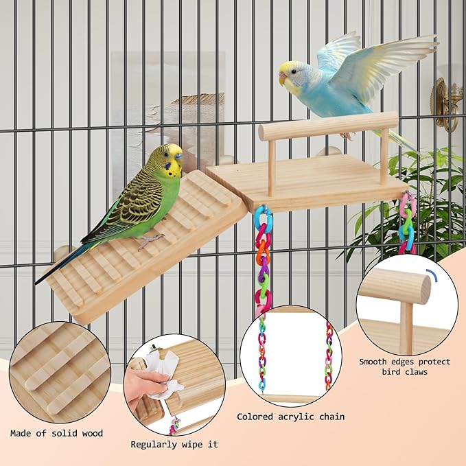 Bird Perches Platform Swing - Image 6