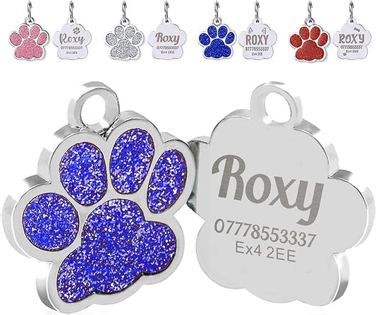 EDSG Cat Dog Tags Personalized for Pets, Dog Name Tags Cat Name ID Tag by EDSG