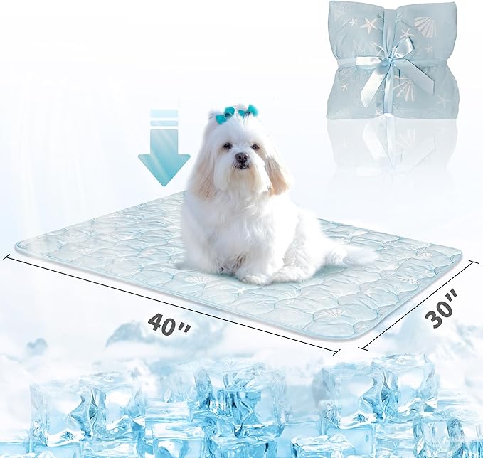 NWK Dog Cooling Blanket, Q-Max>0.345, Ice Silk Cool to Touch Material, - Image 5