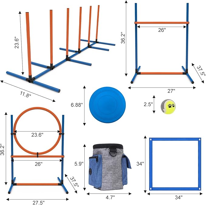 Sedeke 4 Sets Pets Agility Training Equipment - Image 3
