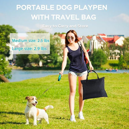Portable Foldable Pet Playpen Collapsible Crates Kennel Playpen - Image 10