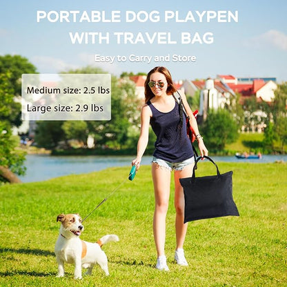 Portable Foldable Pet Playpen Collapsible Crates Kennel Playpen - Image 9