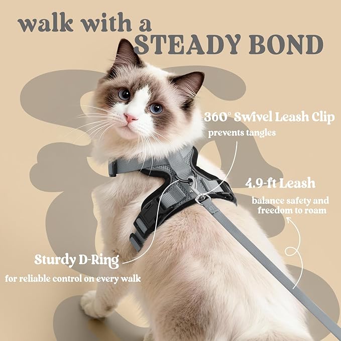rabbitgoo Cat Harness and Leash Set, Escape Proof Vest Harness - Image 5