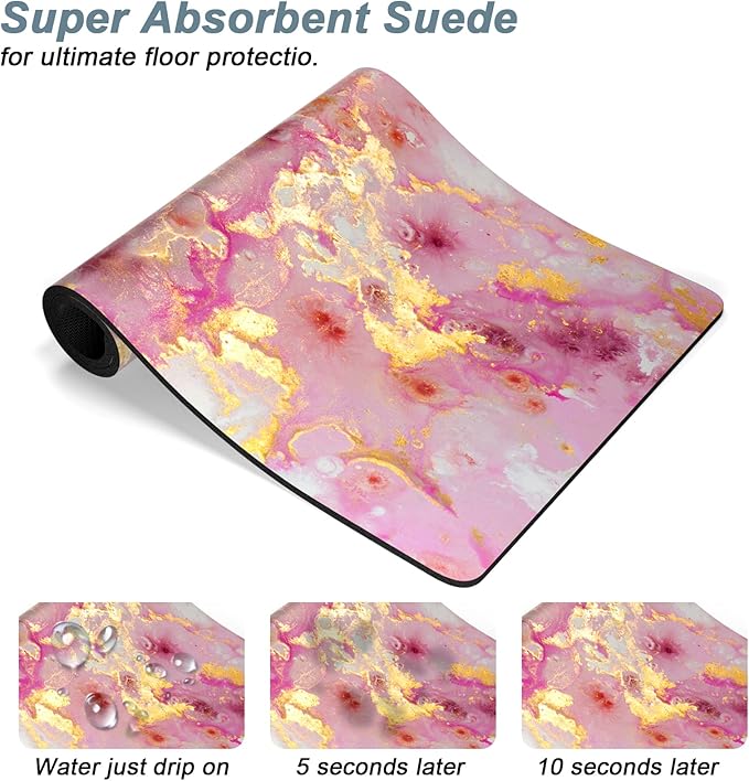 Rnivvi Dog Food Mat, Cute Anti-Slip Rubber Pet Feeding Rug Protect Floors - Image 3