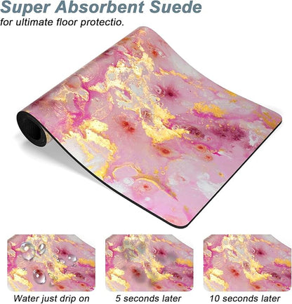 Rnivvi Dog Food Mat, Cute Anti-Slip Rubber Pet Feeding Rug Protect Floors - Image 3
