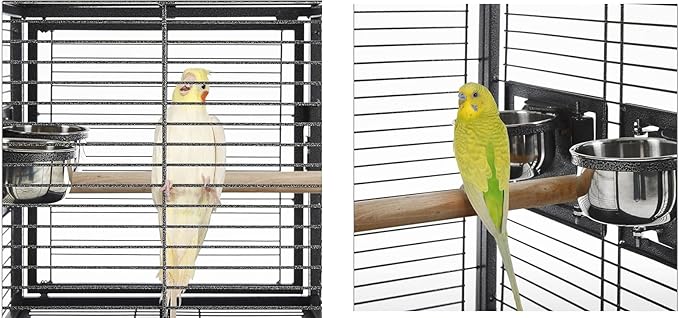 Deluxe Portable Durable Wrought Iron Bite-Proof Bird Travel Parrot Vet Carrier - Image 8