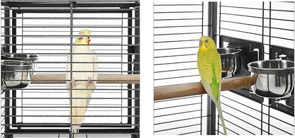 Deluxe Portable Durable Wrought Iron Bite-Proof Bird Travel Parrot Vet Carrier - Image 8