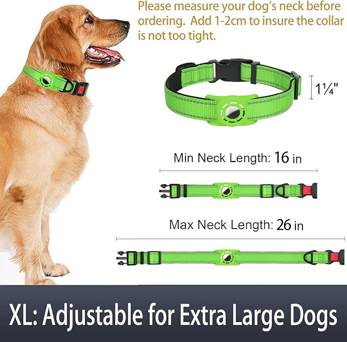 AirTag Dog Collar with AirTag Holder Compatible - Image 6