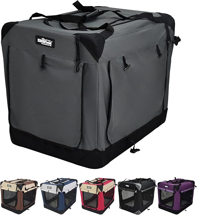 EliteField 4-Door Folding Soft Dog Crate by EliteField