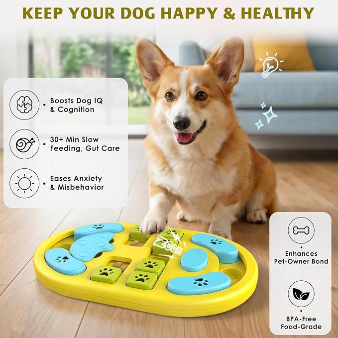 Dog Puzzle Toy, Interactive Treat Puzzle - Image 2