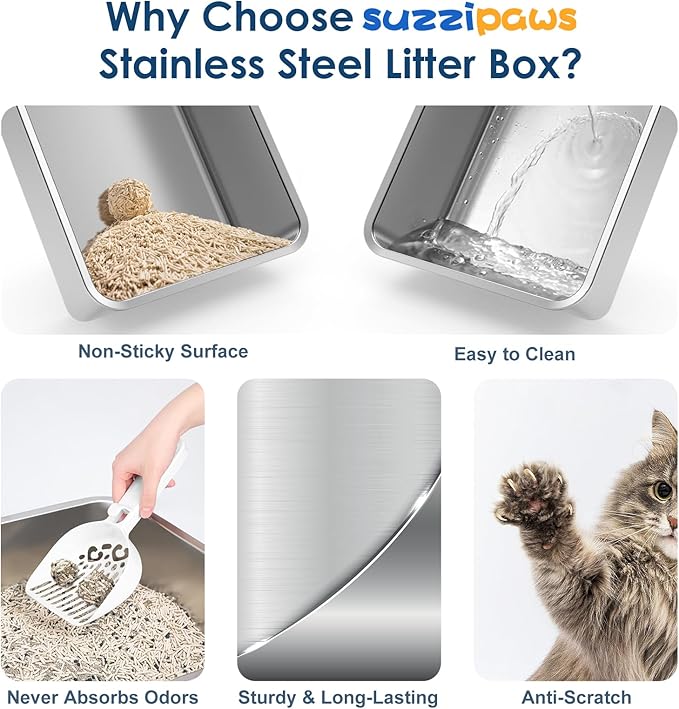 Stainless Steel Litter Box - Image 9