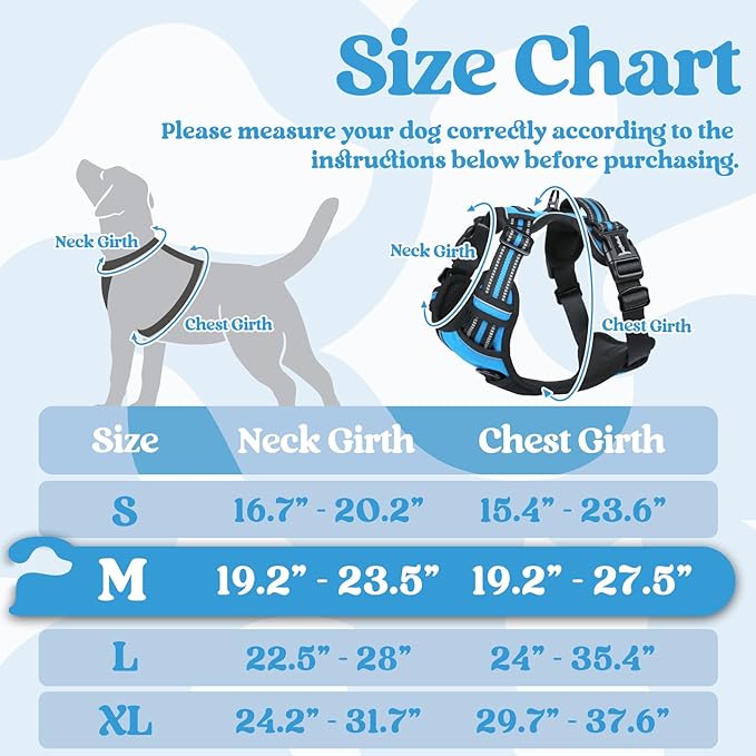 rabbitgoo Dog Harness Medium Sized, No Pull Easy On & Off - Image 2