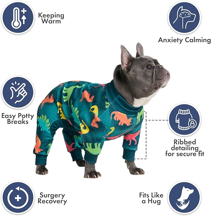 Spark Paws Dog Pajama, Dog Recovery Suit Male, Ultra-Soft and 4-Way Stretch - Image 3