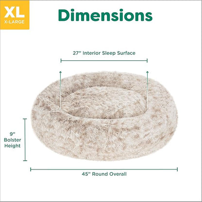 Furhaven 45" Round Calming Donut Dog Bed - Image 5
