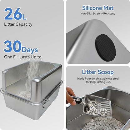 Stainless Steel Litter Box - Image 5