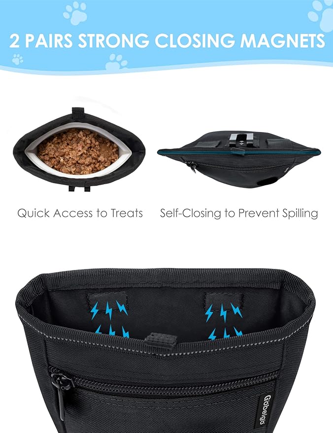 Gobeigo【Silicone Insert Bag Version】Dog Treat Pouch and Training Clicker - Image 3