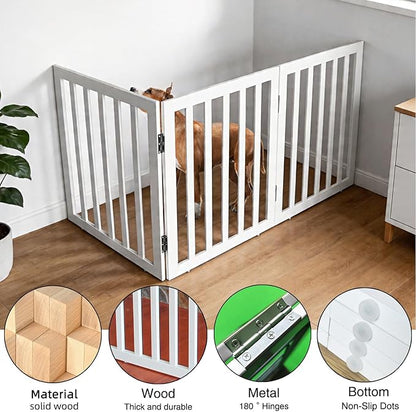 Dog Gate Indoor, Freestanding Dog Fence - Image 5