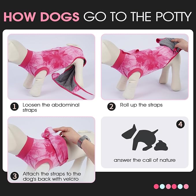 FUAMEY Surgery Recovery Suit for Large Dogs, Dog Surgery Suit Female Spay Male - Image 5
