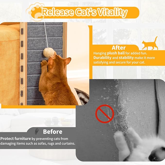Cat Scratch Pad Felt Cat Scratcher - Image 5