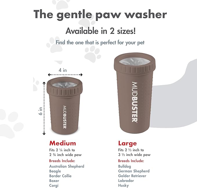 Dexas MudBuster Medium Dog Paw Cleaner, Fits 1.5"-2.5" Wide Paws, Gentle - Image 3