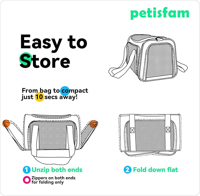 Top Load Cat Carrier for Medium Cats and Small Dogs - Image 6