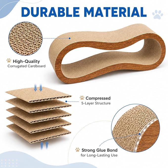 Simple Deluxe Cat Scratcher, 2 in 1 Cat Scratching Board, Cat Cardboard - Image 5