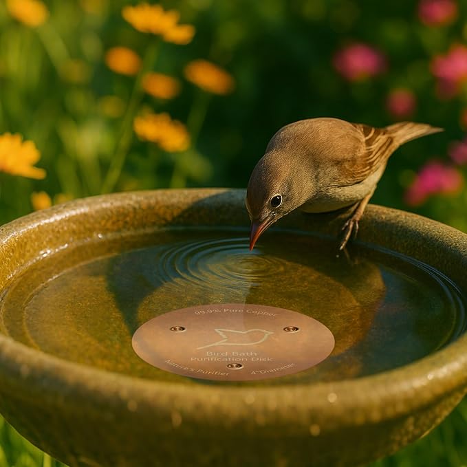 3 PCS Bird Bath Copper Disk, Reinforced 99.99% Pure Copper Disc - Image 7